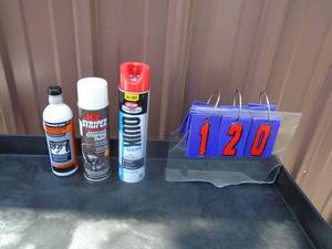lot 120 image: 3 cans of chemicals. As shown.