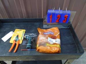 lot 123 image: Kingsford seasoning, shears & sprayer. As shown.