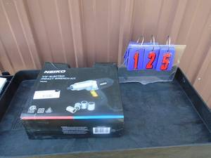 lot 125 image: New Neiko 110 volt 12 impact wrench. As shown.