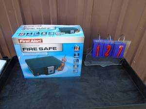lot 127 image: First Alert fire safe. As shown.
