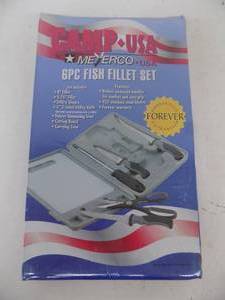lot 31 image: 6 pc Fish Fillet Set   NEW  Camp USA Meyerco USA