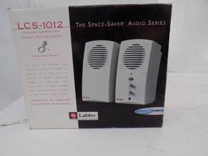 lot 66 image: Computer Speakers with Dynamic Bass Equalization, In Box never used