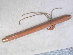 lot 96 image: (H-1) Wood Native American Style Fl...