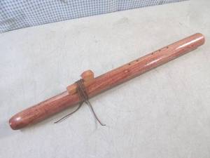 lot 97 image: (H-1) Wood Native American Style Fl...