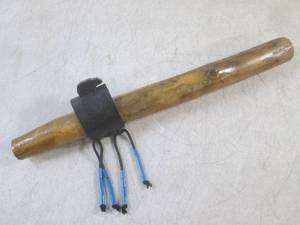 lot 100 image: (H-1) Wood Native American Style Fl...