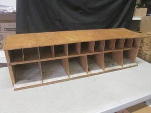 lot 103 image: (BR3) Handmade Wood Slot Organizer ...
