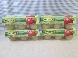 lot 142 image: (B-3) 4 - 6-Cup Packs of Motts App...