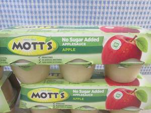 lot 143 image: (B-3) 4 - 6-Cup Packs of Motts App...