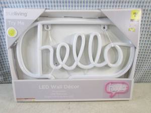 lot 155 image: (EC1) LED Lightup Wall Decor - Work...