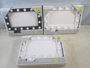 lot 157 image: (CS) 3 LED White Boards 1 Black 2 W...