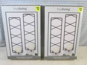 lot 158 image: (BS) 2 - 2pc Wall Sconce Sets...