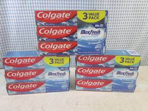lot 163 image: (EC1) 3- 3 Value Packs of Colgate M...