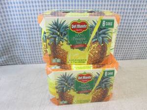 lot 196 image: (B-1) 2 - 6-Packs of Del Monte 100%...