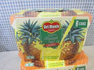 lot 197 image: (B-1) 2 - 6-Packs of Del Monte 100%...