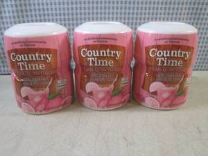 lot 238 image: (B-4) 3 Containers of Country Time ...