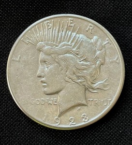 lot 13 image: 1923-S Peace Silver Dollar