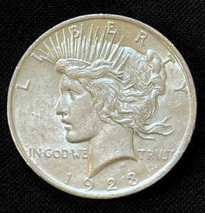 lot 23 image: 1923 Peace Silver Dollar