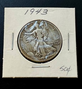 lot 36 image: 1943 Walking Liberty Half Dollar