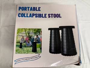 lot 33 image: 2 Pack of Portable Collabsible Stools