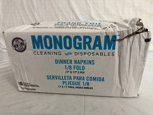 lot 44 image: Monogram Dinner Napkins