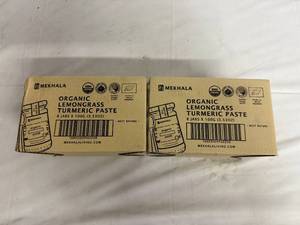 lot 47 image: 2 x 6ct Packs of Organic Lemongrass Tumeric Paste