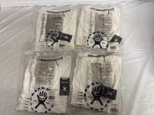 lot 58 image: 4 White Womens Hydroflask T-Shirts - XL