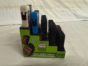 lot 66 image: 10 Dual Turbo Torch Lighters