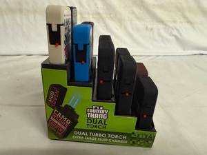 lot 69 image: 10 Dual Turbo Torch Lighters