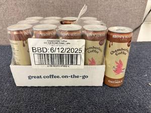 lot 117 image: 12 Cans of Chamberlain Coffee Brown Sugar Latte