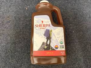 lot 127 image: 64oz Jug of Sherpa Spicy Chai Concentrate