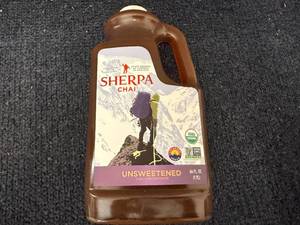 lot 135 image: 64oz Jug of Sherpa Unsweetened Chai Concentrate