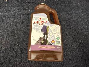 lot 136 image: 64oz Jug of Sherpa Unsweetened Chai Concentrate