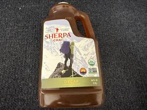 lot 140 image: 64oz Jug of Sherpa Decaf Chai Concentrate