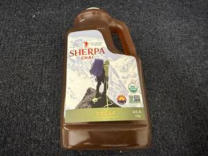 lot 142 image: 64oz Jug of Sherpa Decaf Chai Concentrate