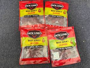 lot 175 image: 7 Bags of Jack Links Jalapeno Jerky