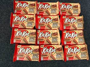 lot 179 image: 12 Bars of Kit Kat Chocolate Donut Flavored