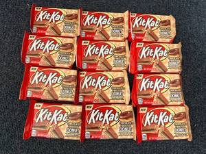 lot 182 image: 12 Bars of Kit Kat Chocolate Donut Flavored