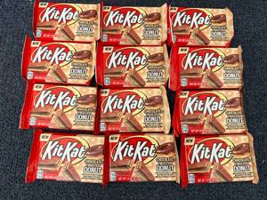 lot 184 image: 12 Bars of Kit Kat Chocolate Donut Flavored