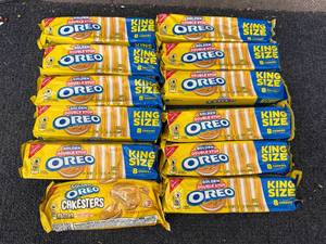 lot 186 image: 12 Packs of King Sized Golden Oreos