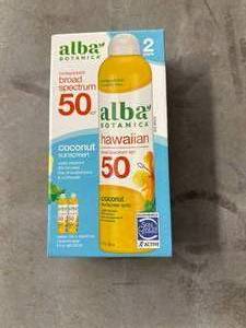 lot 236 image: 4x 2ct Packs of Alba Botanical 50 SPF Sunscreen