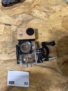 lot 62 image: HD 1080P CAMERA W WATERPROOF CASE & BAR MOUNT