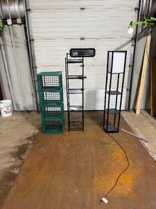lot 88 image: QTY 3 SHELVING UNITS