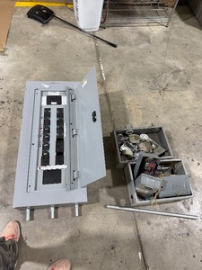 lot 147 image: ELECTRICAL PANELS WITH BREAKERS