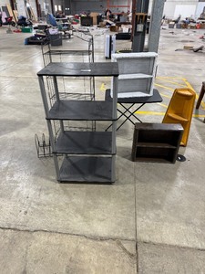 lot 339 image: VARIETY OF SHELVING UNITS