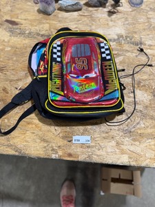 lot 356 image: LIGHTING MCQUEEN BACKPACK