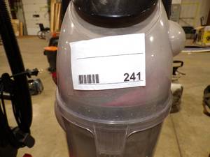 lot 241 image: EUREKA MULTICYCLONIC VAC WHEPA FILTER AND RETRACTABLE CORD 12 AMP PET VAC