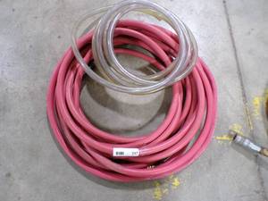 lot 247 image: 50 FLEXTRAL AR28-050 OILRESISTANT NON CONDUCTIVERUBBER HOSE AND 10 CLEAR PVC HOSE