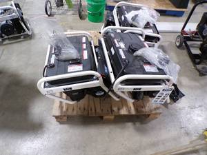 lot 251 image: 3 NEW PULSAR 3250W GENERATOR THEY WERE DAMAGED IN SHIPPING PARTS ARE READILY AVAIBLE  SOME BREAKERS AND SWITCHES HAVE BEEN PURCHACED FOR THEM
