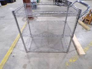 lot 252 image: 3 TIER CHROME MESH SHELF