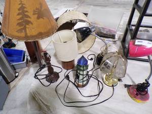 lot 268 image: ASST OF LAMPS